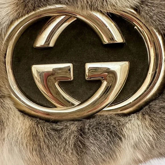 Gucci brit hobo bag in fur - Picture 5 of 13